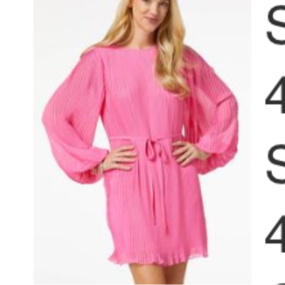 Pink Long Sleeve Dress